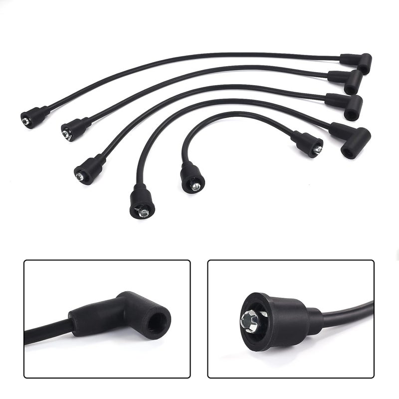 Creative.C New Spark Plug Wires Set 325951R1 352951R91 Replacement for Case-IH Tractor Models A B C H M BN 300 350 400,Compatible with Case/International Case IH Farmall Super A B BN Fi - Image 4